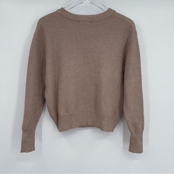 Elodie by Anthropologie Crew Neck Cropped Sweater Size S EUC - Picture 7 of 10